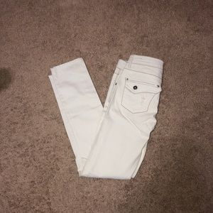 Jalate white distressed skinny jeans